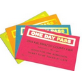 3-3/8"x2-1/4" One Day Pass Ticket